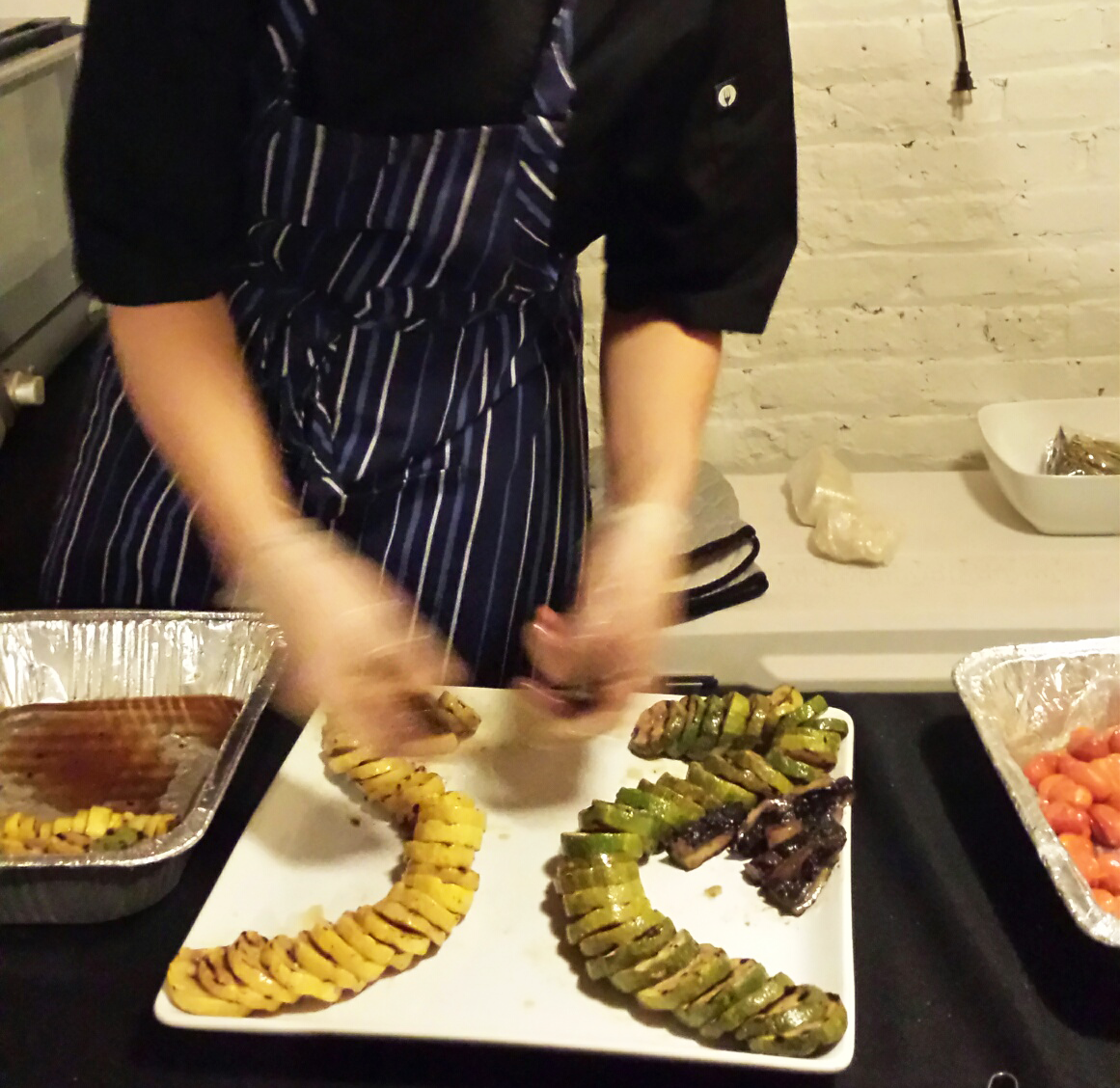 Ambiente chef cooking in the kitchen